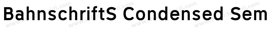 BahnschriftS Condensed SemiBold字体转换